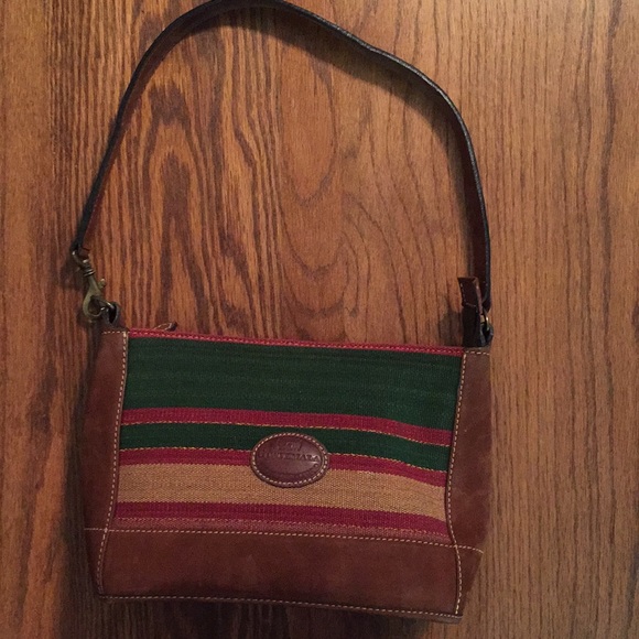 Cedano Leather Handbags - Cedeno Sturdy Leather and Tapestry Crossbody Bag